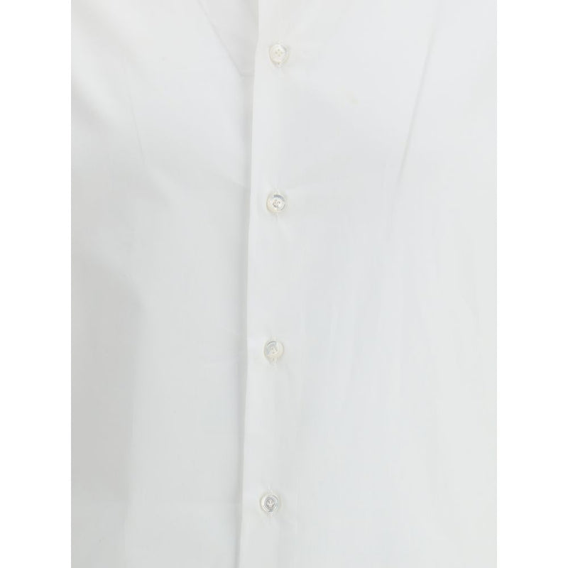 Finamore Eduardo White Cotton Dress Shirt