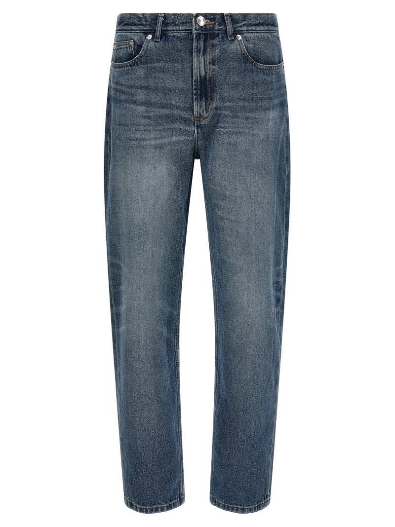 Jean droit en coton bleu A.P.C.