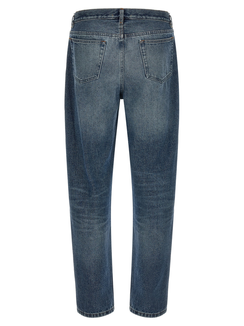 Jean droit en coton bleu A.P.C.