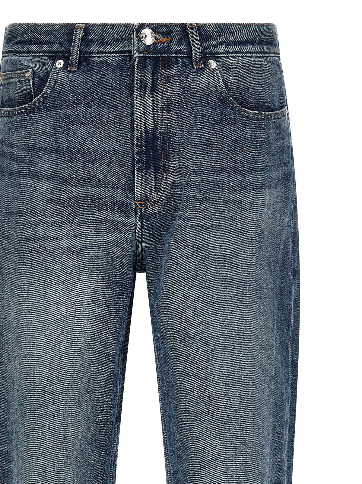 Jean droit en coton bleu A.P.C.