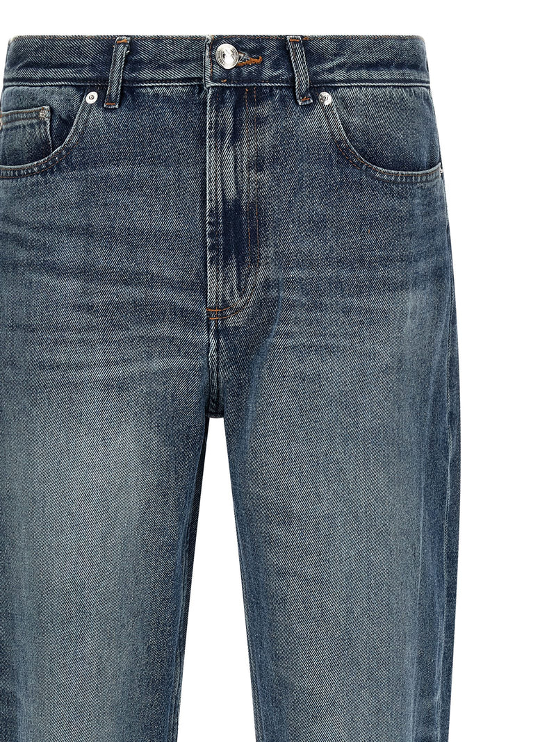 Jean droit en coton bleu A.P.C.