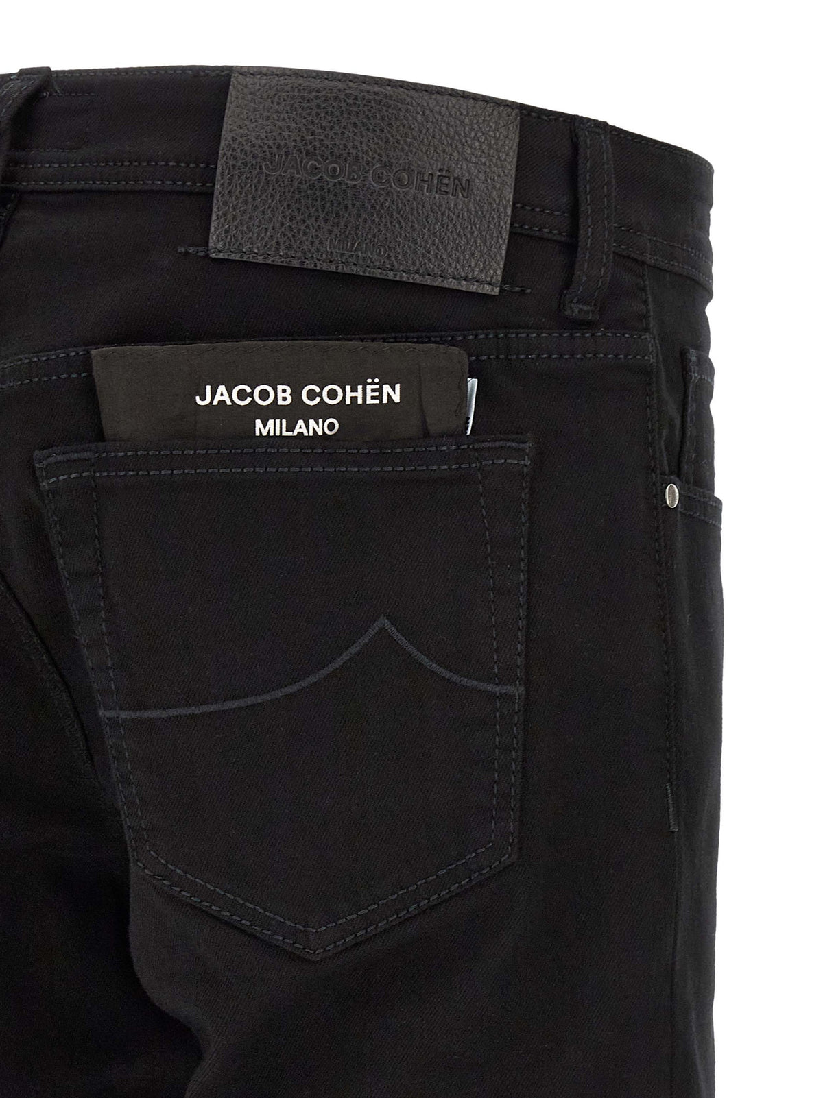 Jean Jacob Cohen en coton noir à jambe droite