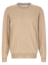 Cardigan Brunello Cucinelli en cachemire beige