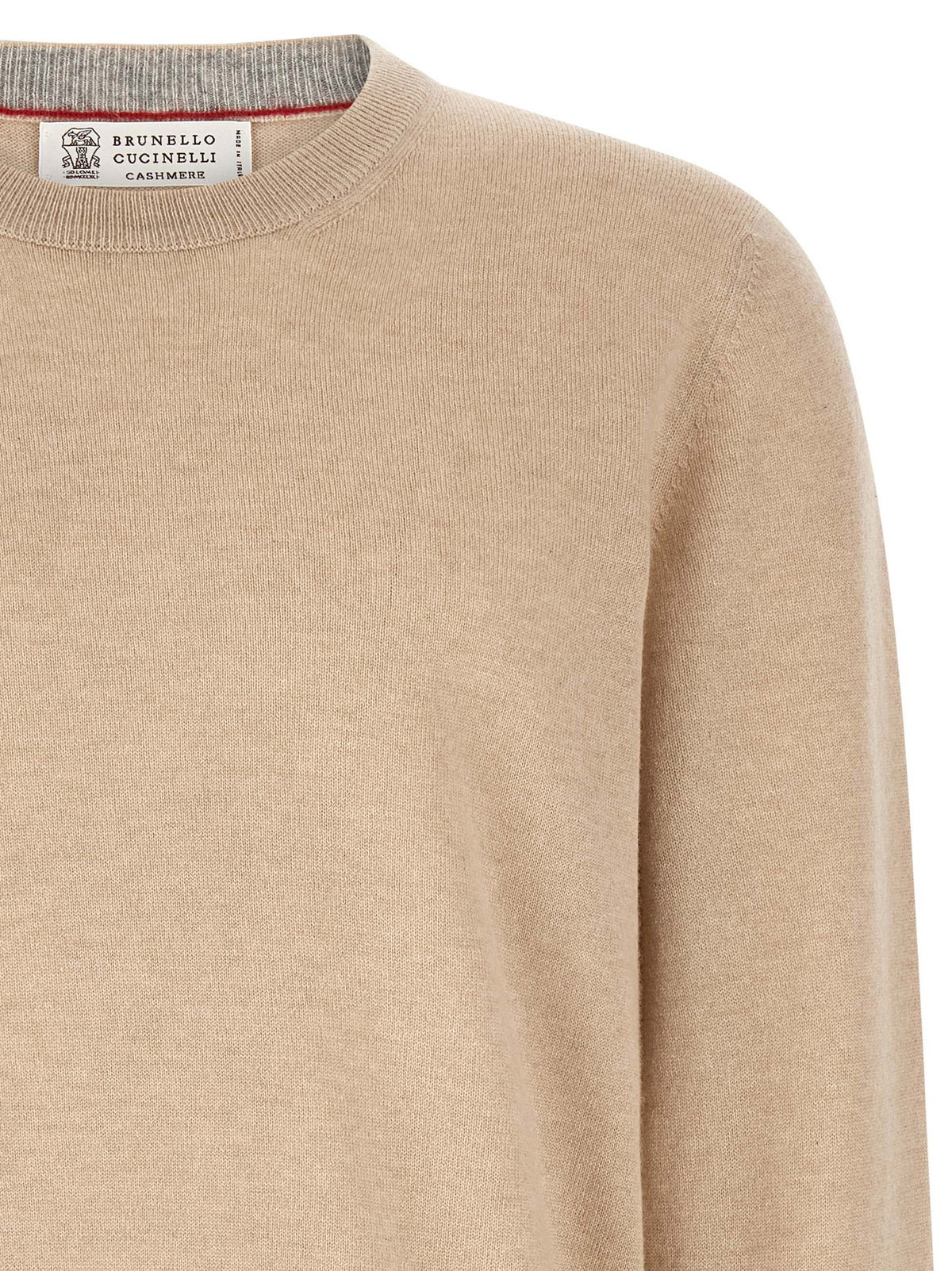 Cardigan Brunello Cucinelli en cachemire beige