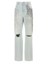 Golden Goose Kim Blue Cotton Jeans Denim