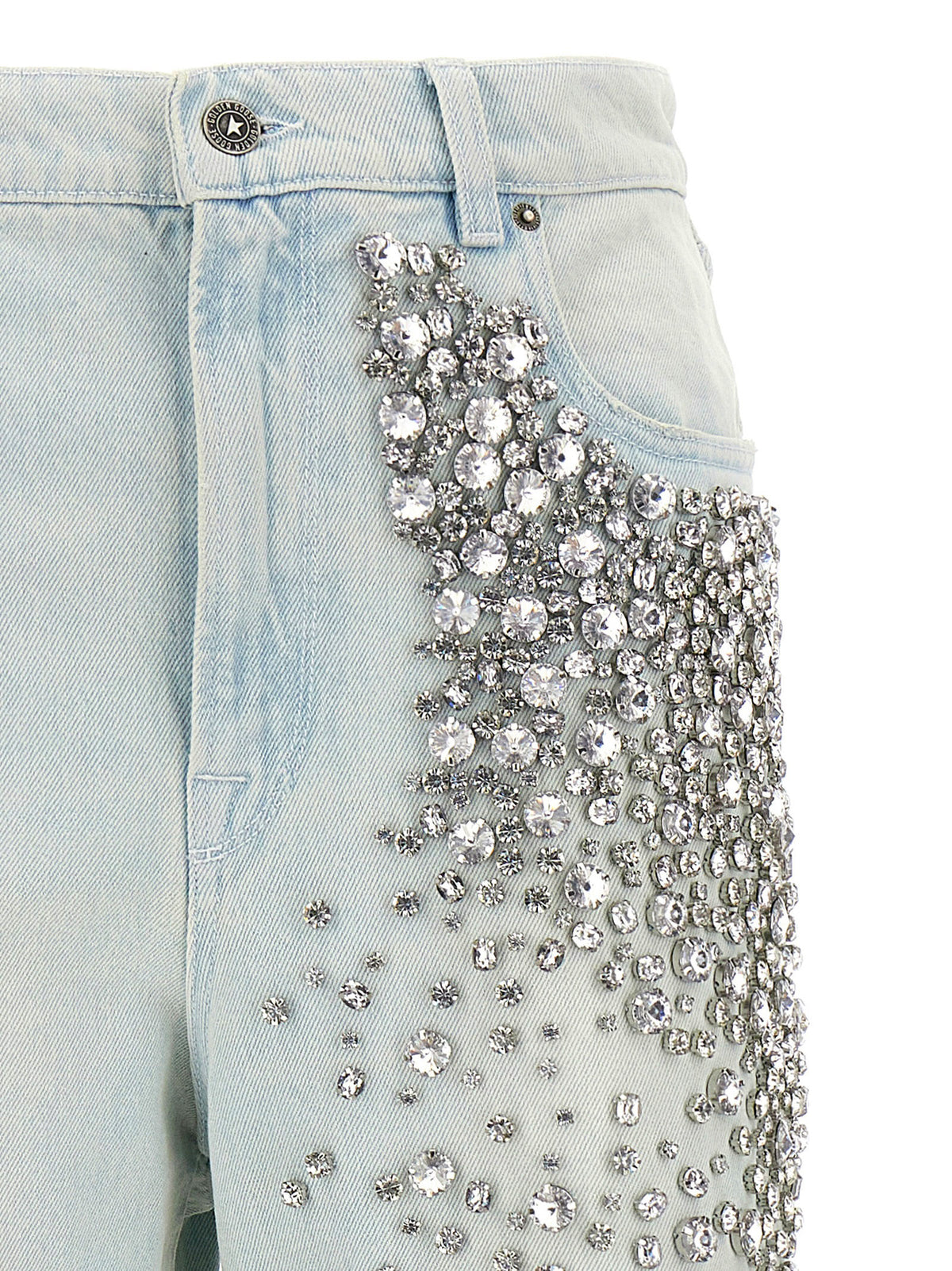 Golden Goose Kim Blue Cotton Jeans Denim