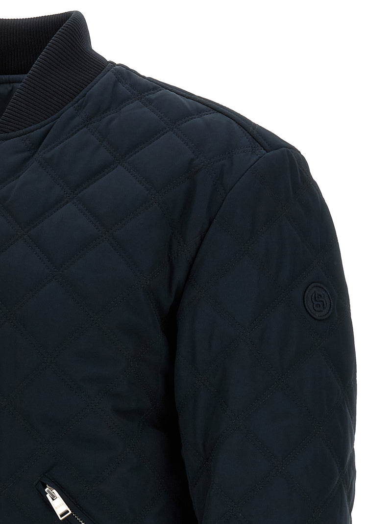 Hugo Boss C-Corle Blue Reversible Bomber Jacket