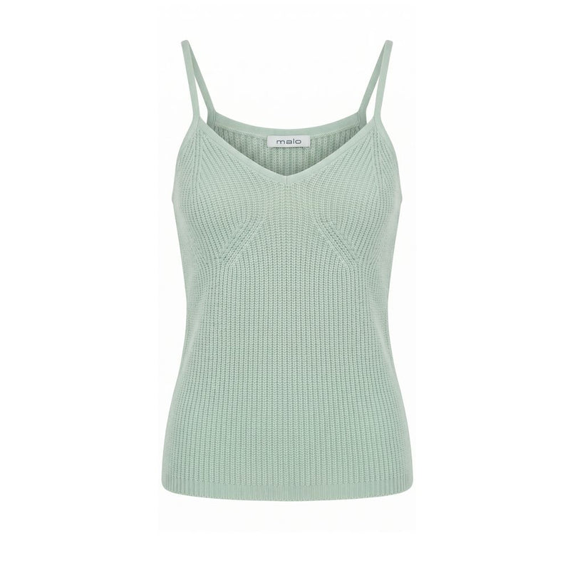 Malo Green Wool Women Tank - Chic and Versatile
