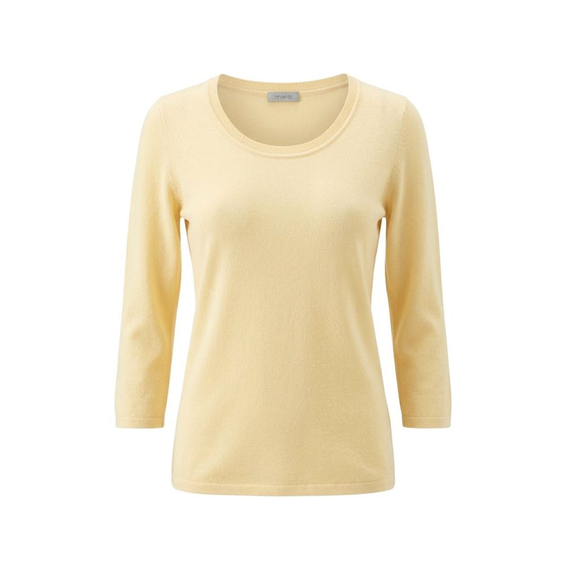 Malo Yellow Silk Women Sweater - Elegant & Chic