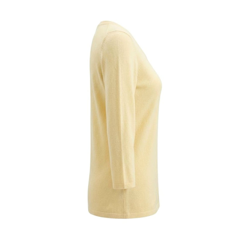 Malo Yellow Silk Women Sweater - Elegant & Chic