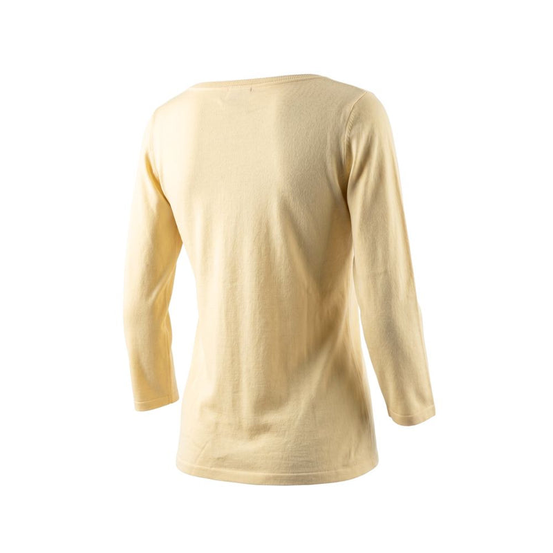 Malo Yellow Silk Women Sweater - Elegant & Chic