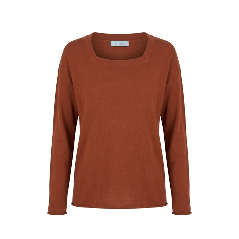Malo Brown Cotton Women's Sweater
