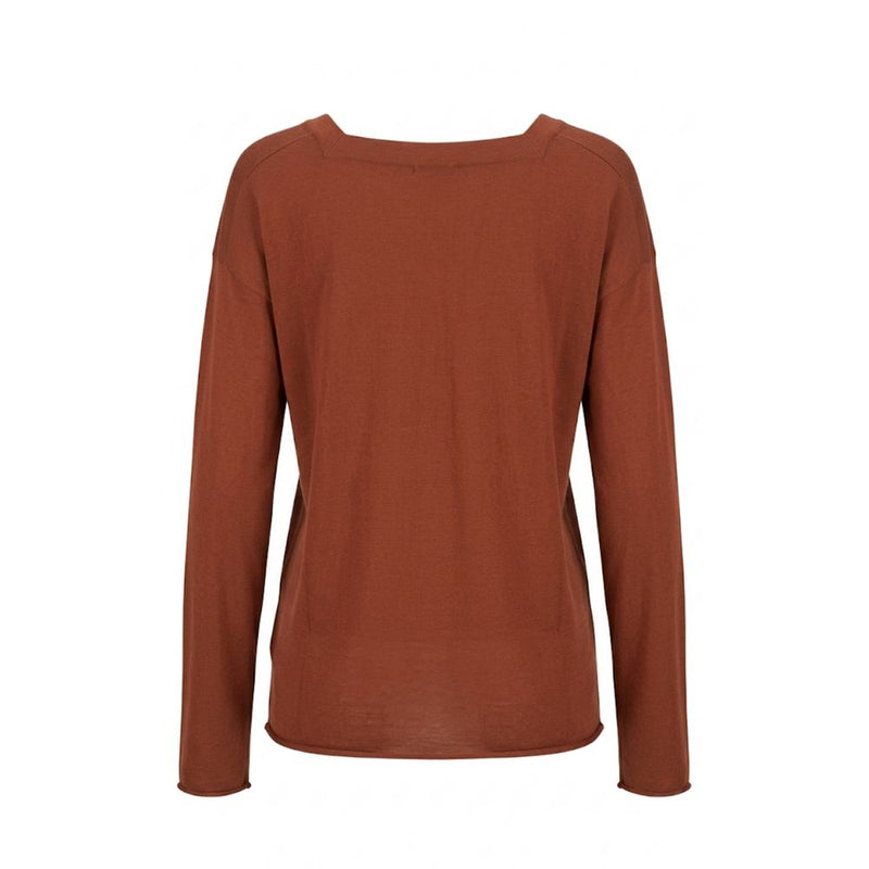Malo Brown Cotton Women's Sweater