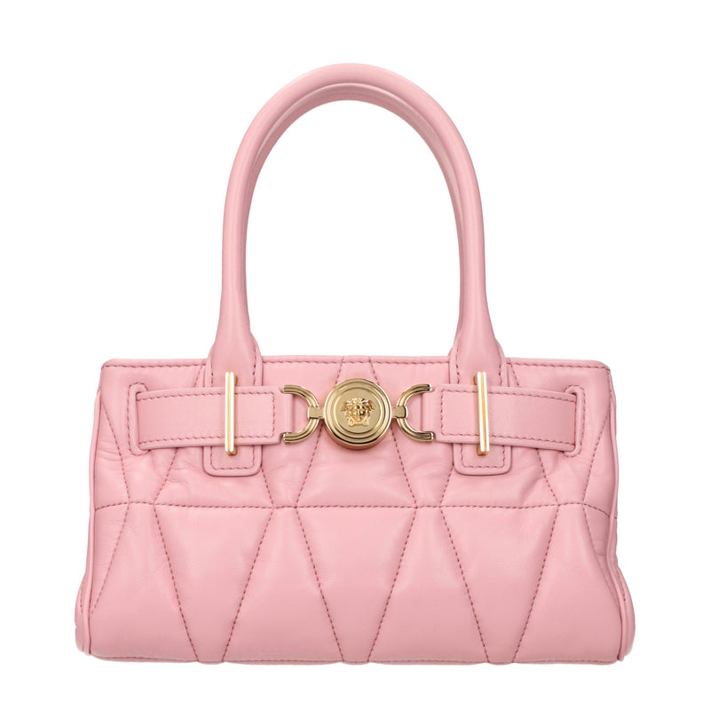 Versace Pink Leather Handbag - Stylish and Versatile