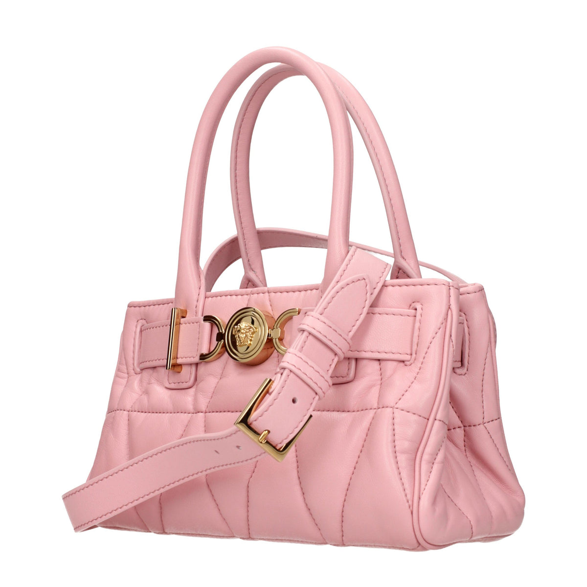 Sac à main Versace en cuir rose