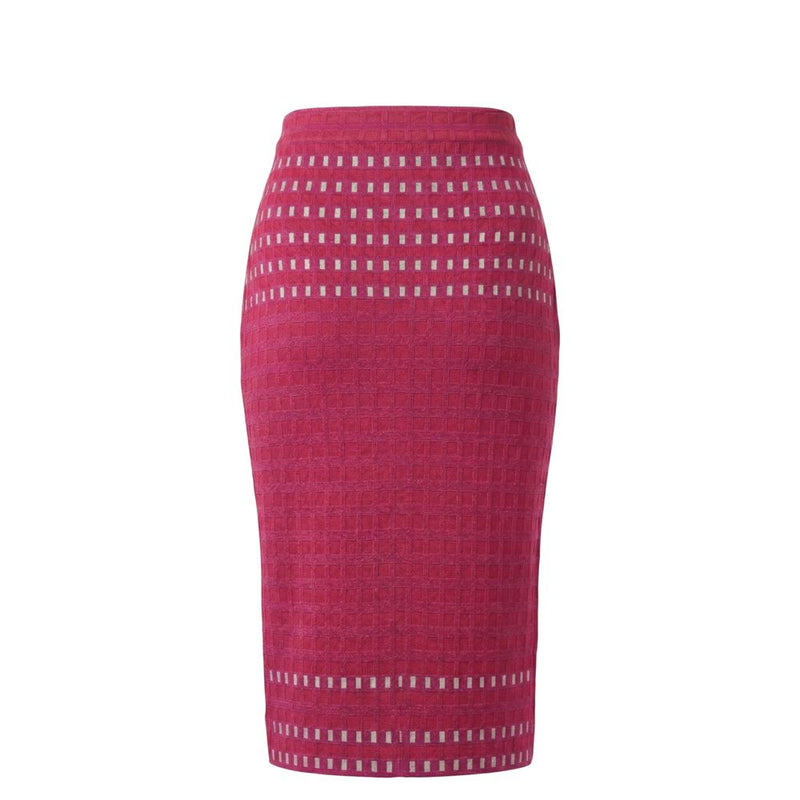 Malo Purple Silk Women Skirt - Stylish Knit Pencil Design