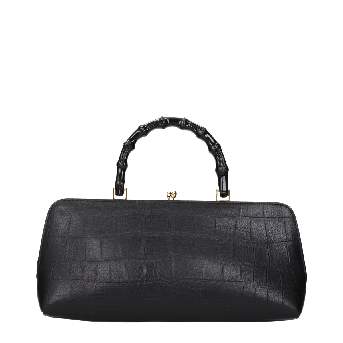 Sac à main en cuir noir Jil Sander