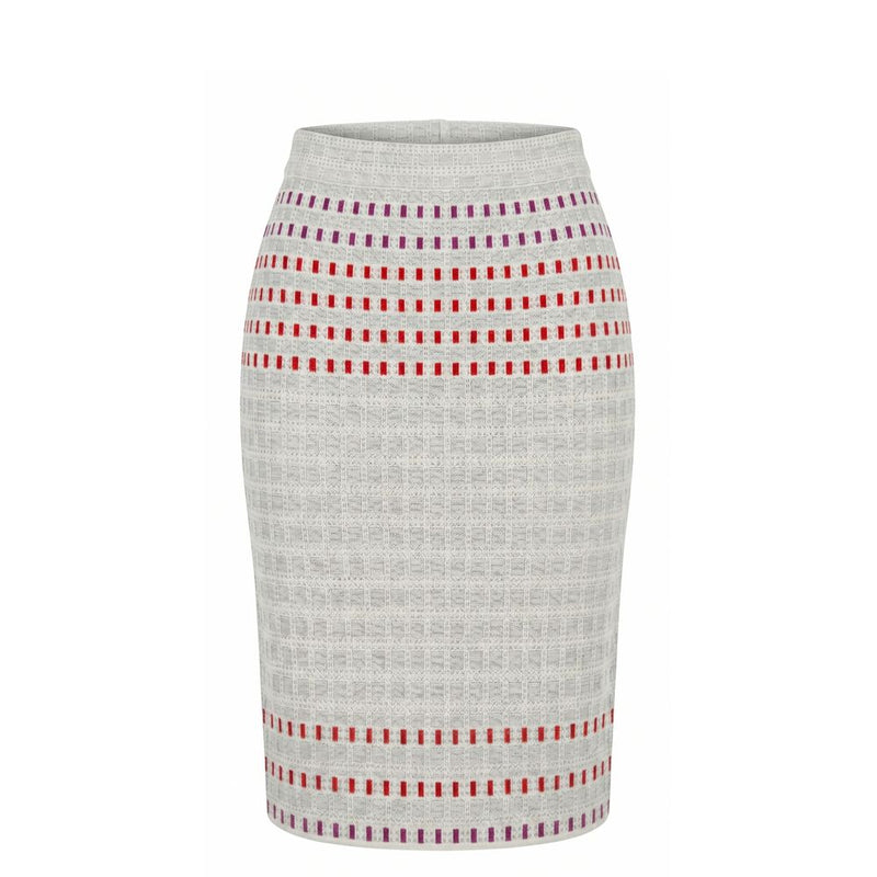 Malo Grey Silk Women Skirt