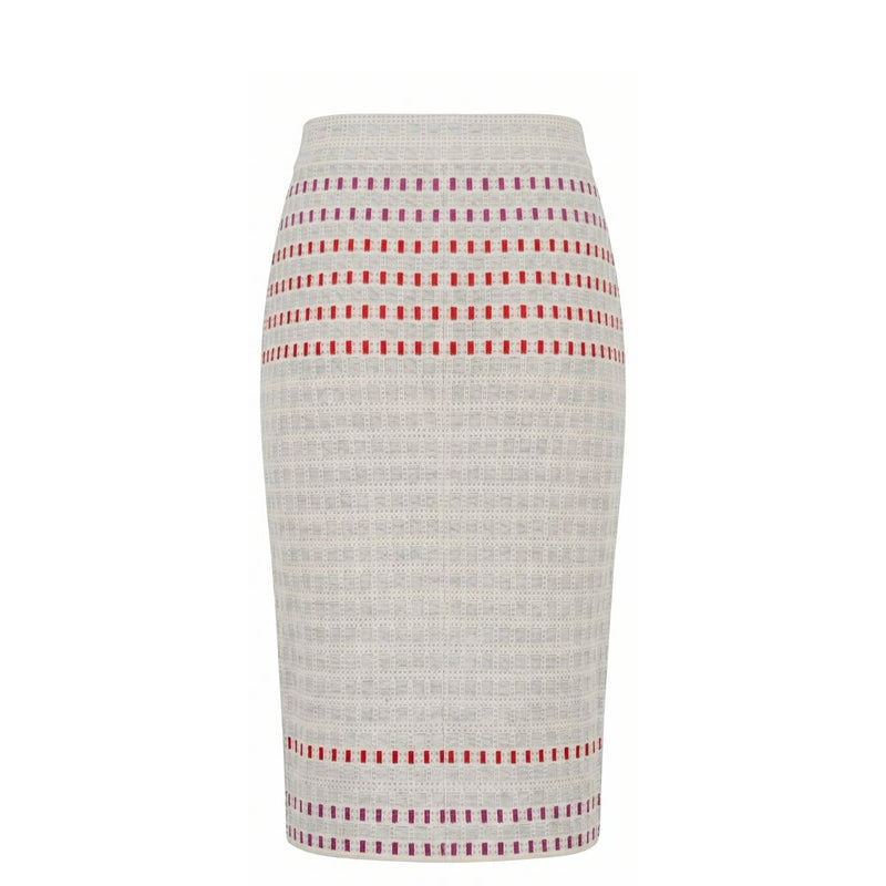 Malo Grey Silk Women Skirt
