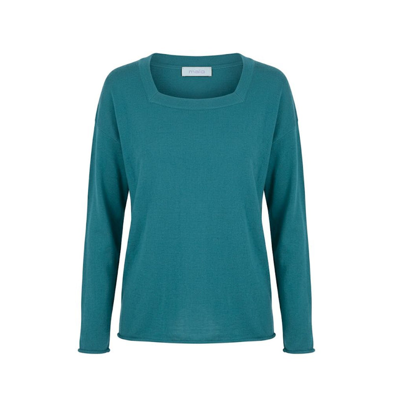 Malo Blue Cotton Women's Sweater