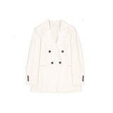 Brunello Cucinelli White Virgin Wool Blazer for Women
