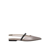 Brunello Cucinelli Beige Leather Mules for Women