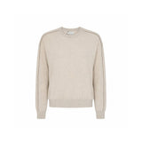 Brunello Cucinelli Beige Cashmere and Silk Sweatshirt
