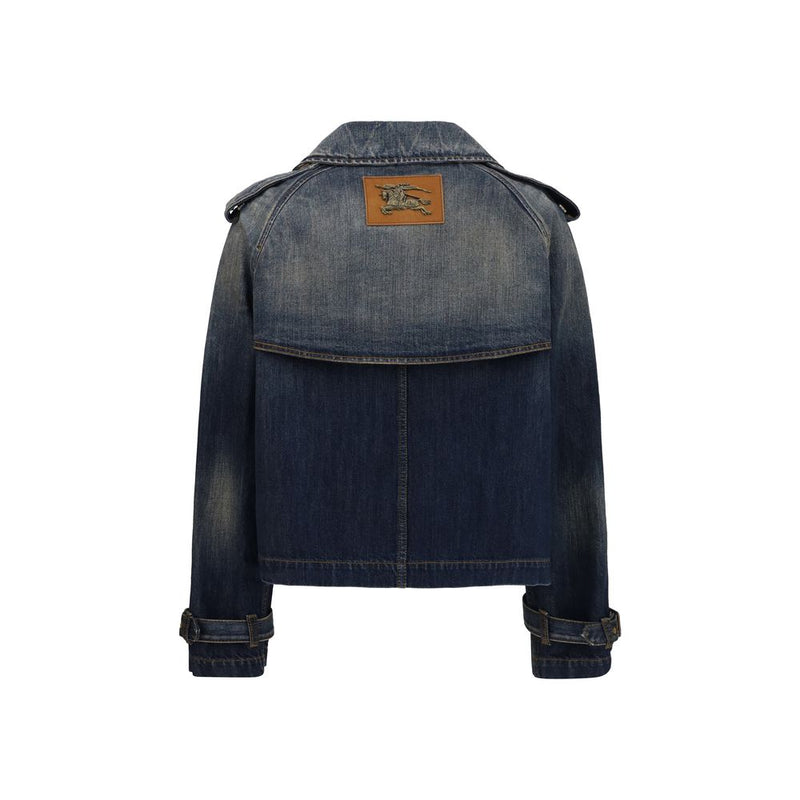 Burberry Blue Cotton Denim Jacket - SS26 Collection