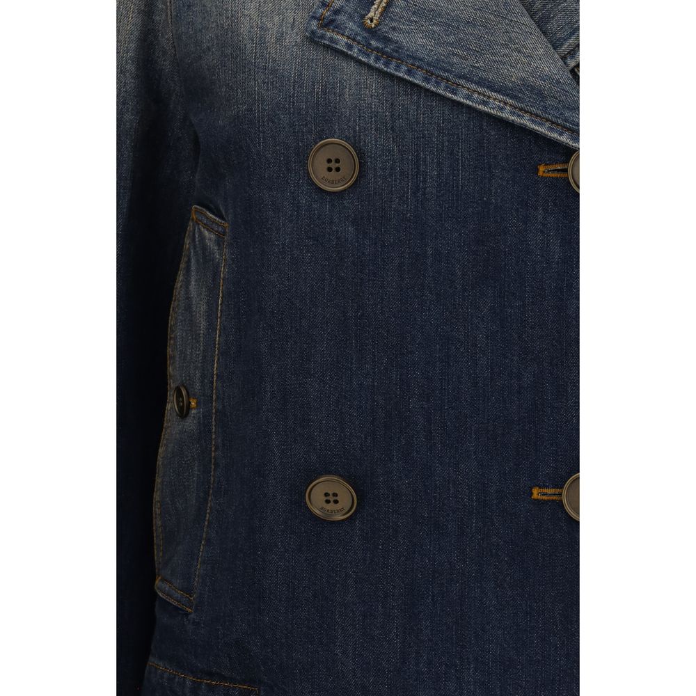 Burberry Blue Cotton Denim Jacket - SS26