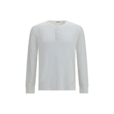 Burberry White Cotton Long Sleeve T-Shirt for Men