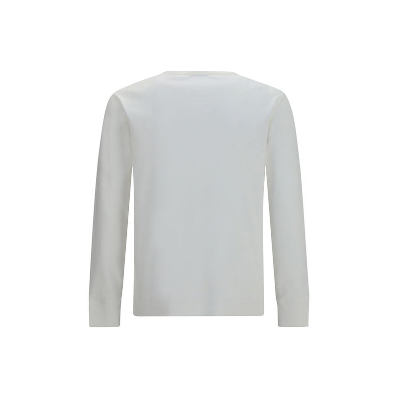 Burberry White Cotton Long Sleeve T-Shirt for Men