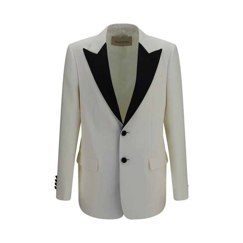 Valentino Garavani White Wool Oves Aries Blazer
