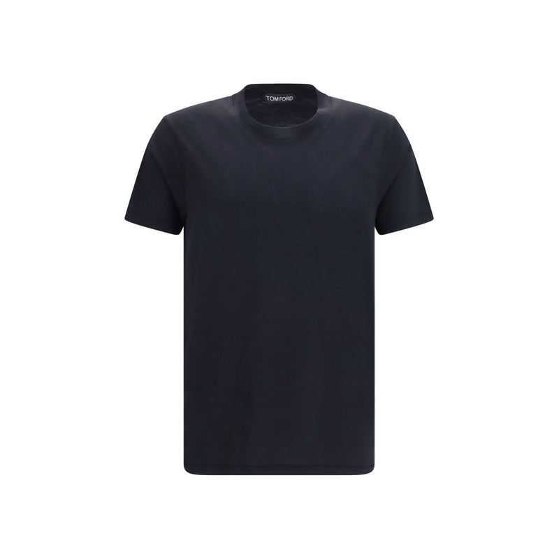 Tom Ford Black Cotton T-Shirt for Men
