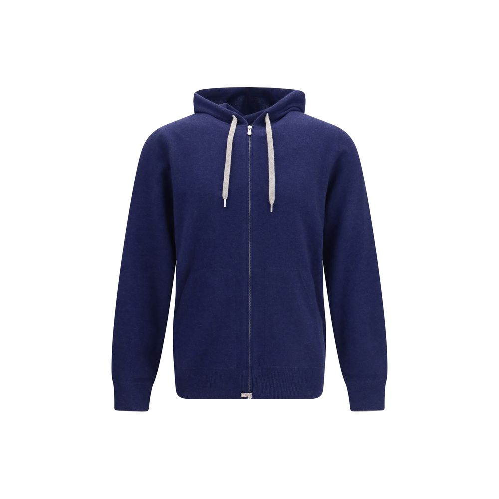 Brunello Cucinelli Sweat-shirt en cachemire bleu