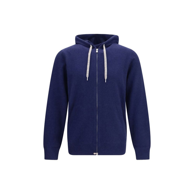 Brunello Cucinelli Sweat-shirt en cachemire bleu