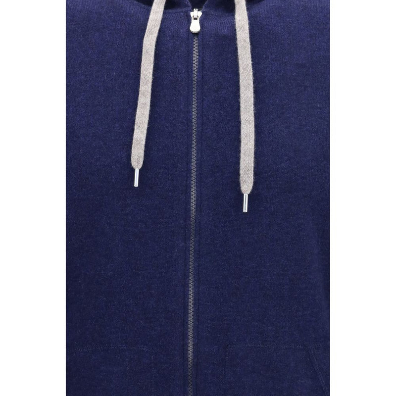 Brunello Cucinelli Sweat-shirt en cachemire bleu