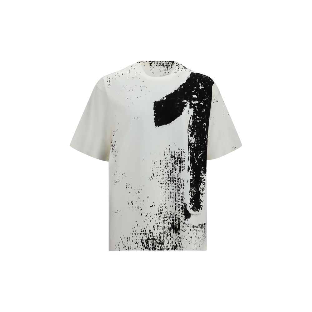Maison Margiela White Cotton T-Shirt with Number 10 Print