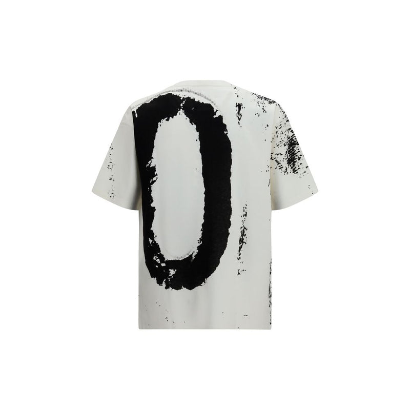 Maison Margiela White Cotton T-Shirt - Number 10 Print