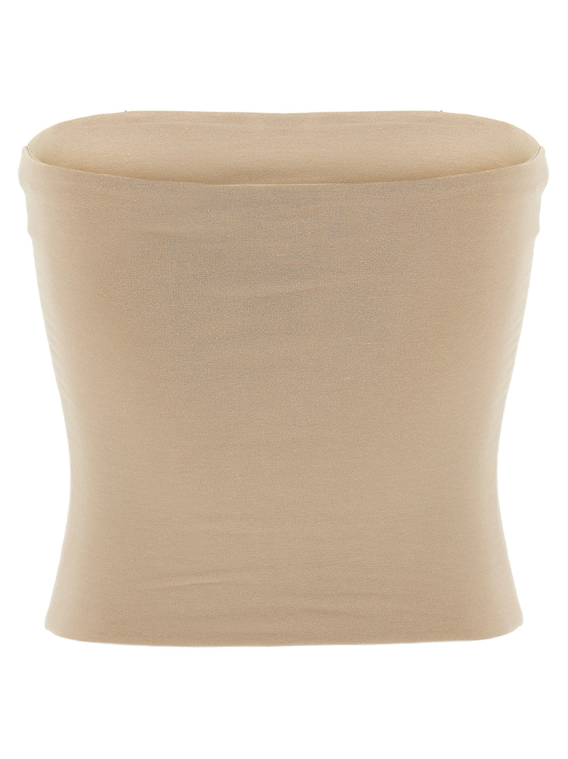 T-shirt sans manches en coton beige Brunello Cucinelli