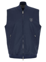 Veste sans manches Brunello Cucinelli en polyester bleu
