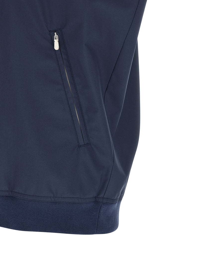 Veste sans manches Brunello Cucinelli en polyester bleu