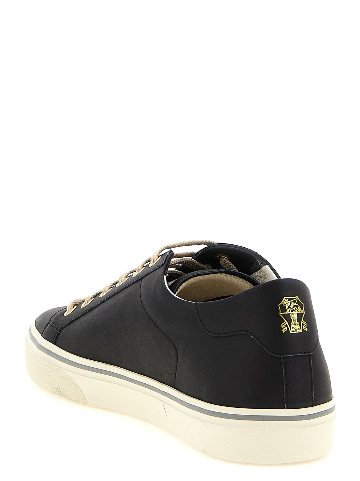 Baskets basses en veau noir Brunello Cucinelli