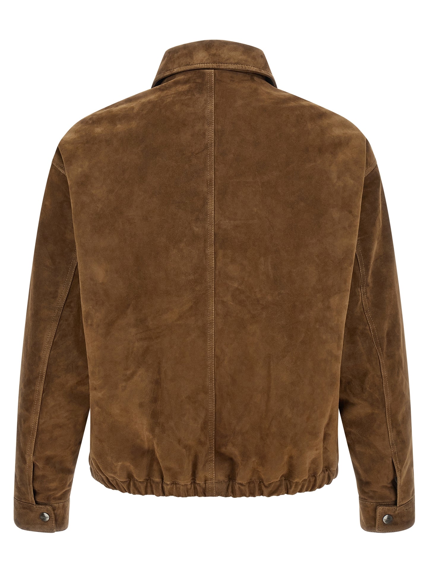 GIORGIO BRATO Brown Calfskin Leather Jacket