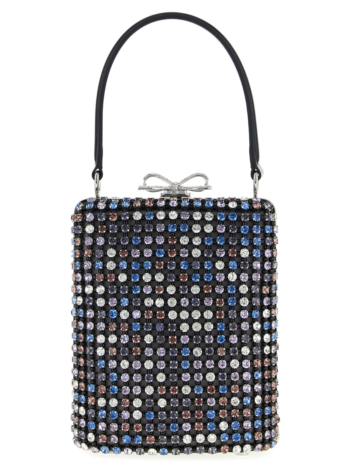 Self-Portrait Multicolor Crystal Chainmail Handbag