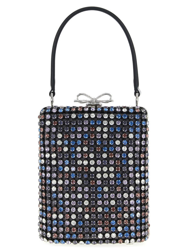Self-Portrait Multicolor Crystal Chainmail Handbag