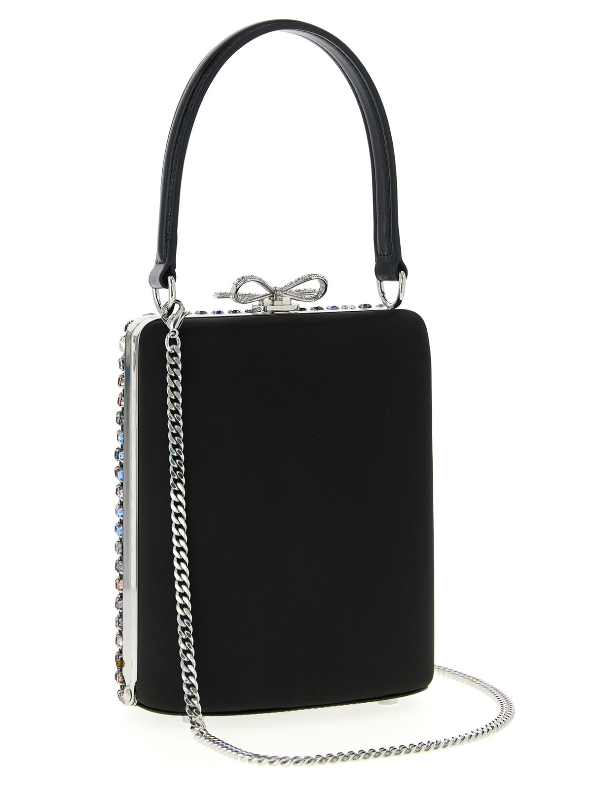 Self-Portrait Multicolor Crystal Chainmail Handbag
