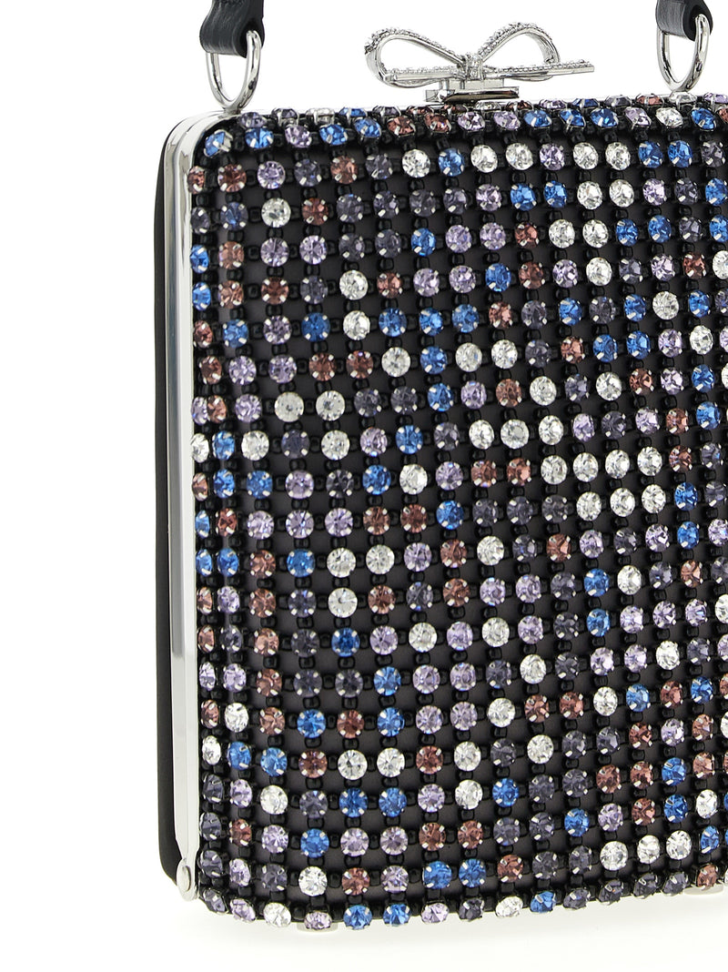Self-Portrait Multicolor Crystal Chainmail Handbag