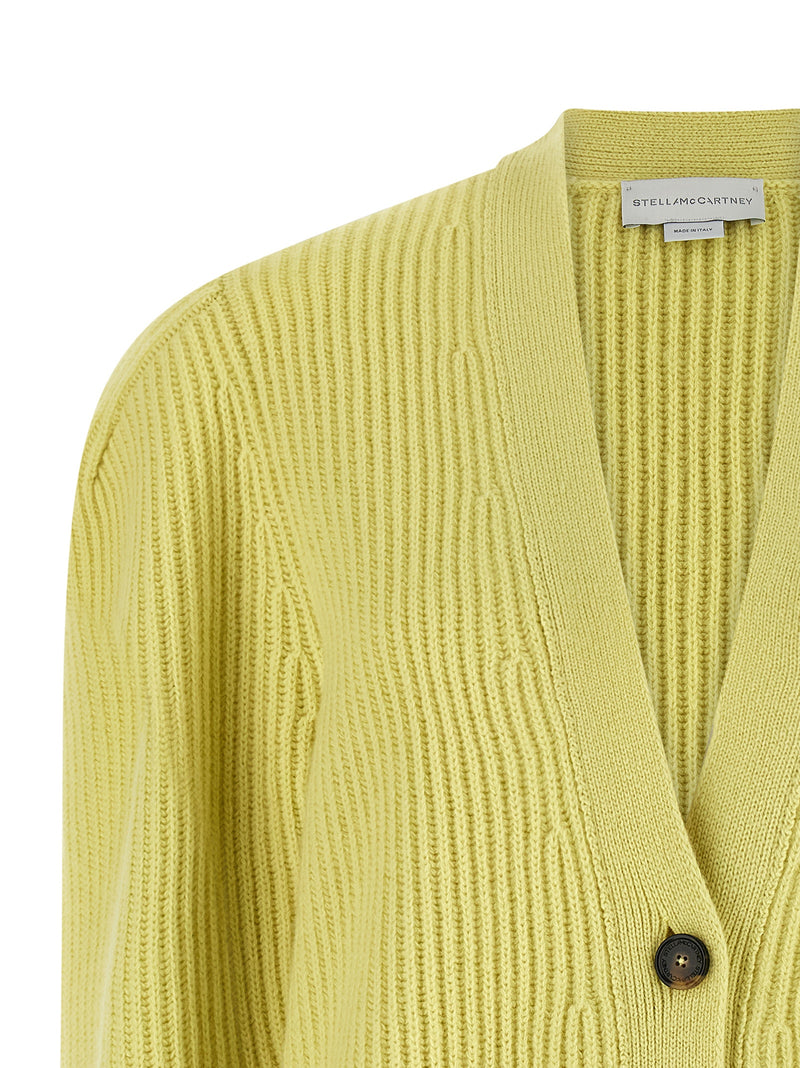 Stella McCartney Bicolor Virgin Wool Cardigan