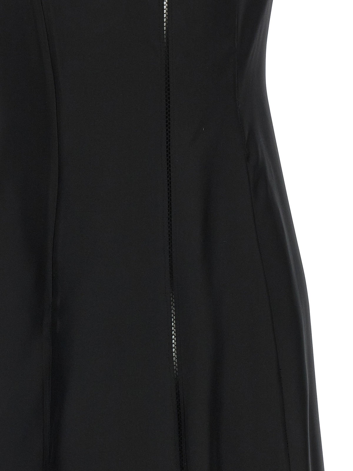 Robe midi en soie noire Loulou De Saison