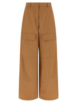 Pantalon cargo Stella McCartney en coton beige